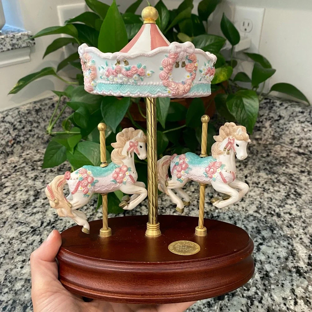 San Francisco Music Box Company Pink Carousel